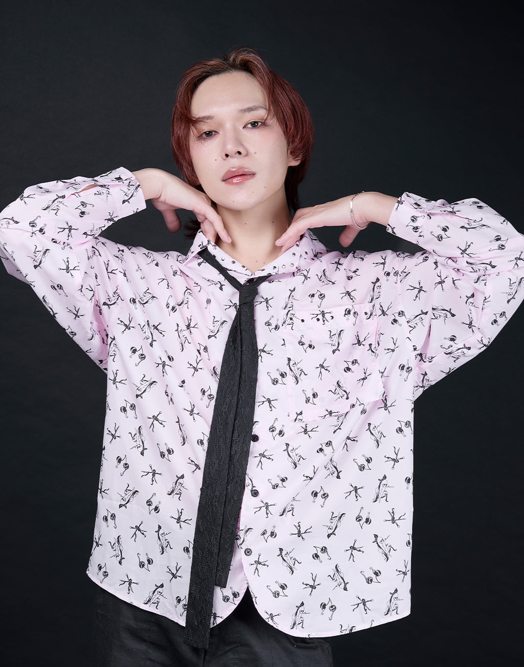 AVENCHUMU ERICO collaboration illustration oversized shirt