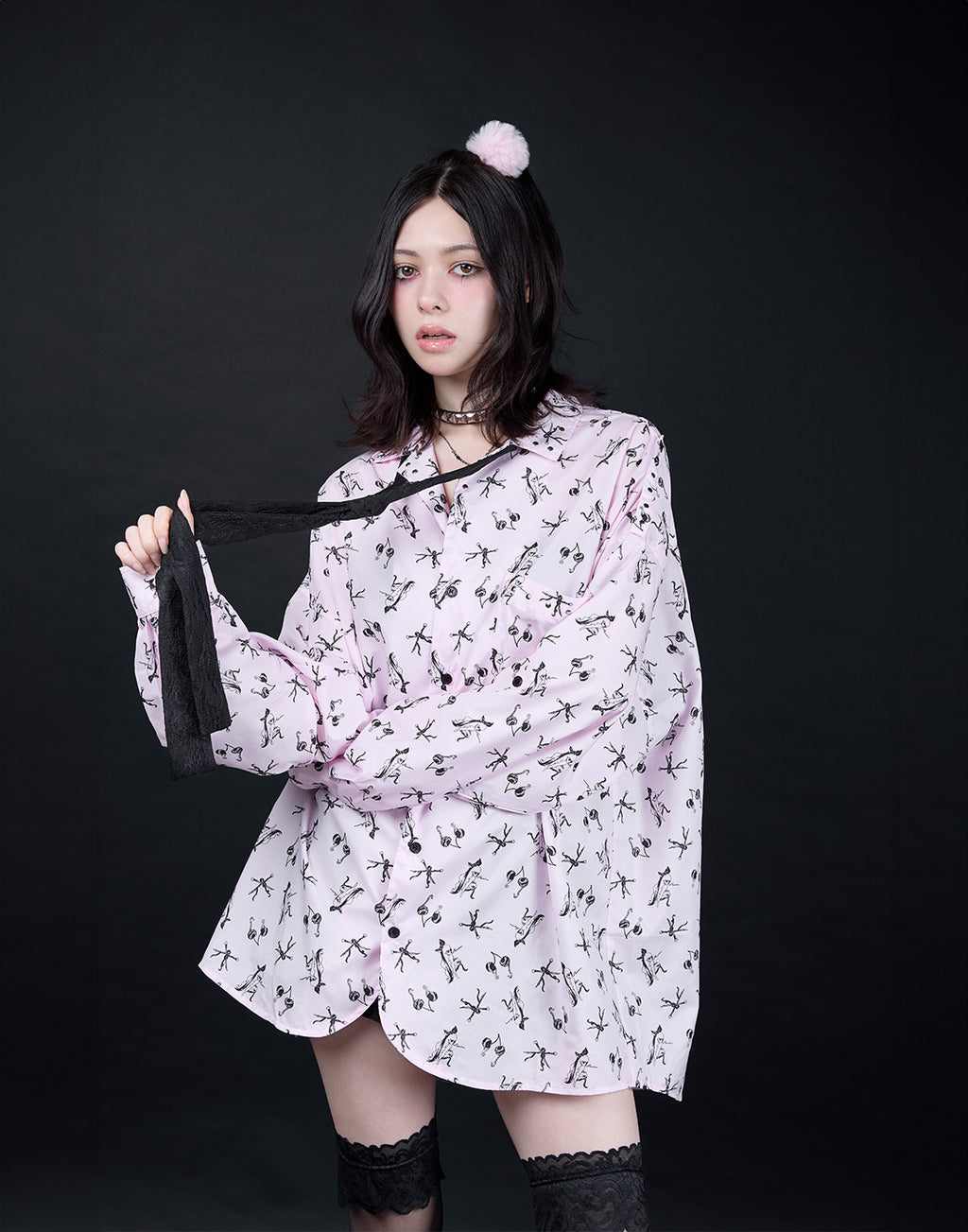 AVENCHUMU ERICO collaboration illustration oversized shirt