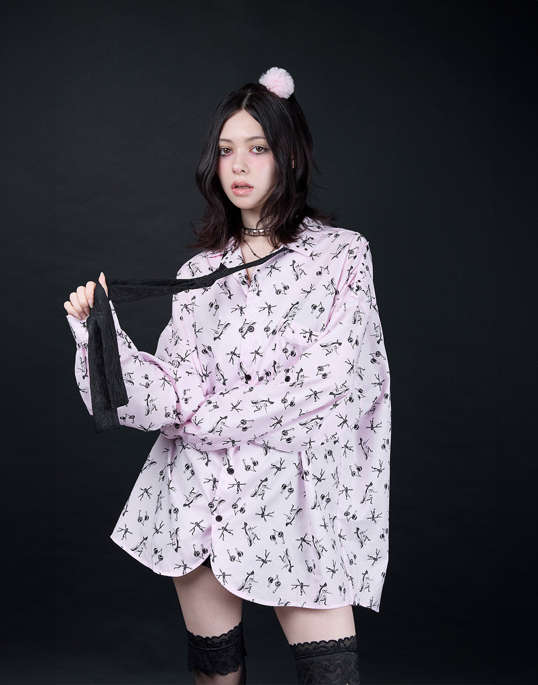 AVENCHUMU ERICO collaboration illustration oversized shirt