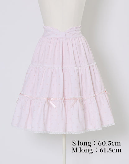 (Pre-order) mellfy memory Chocolate de Love Letter Skirt