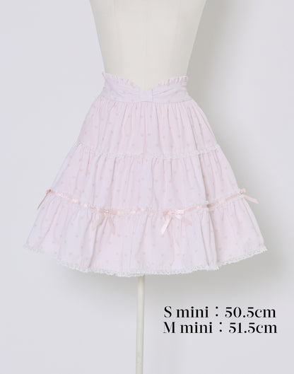 (Pre-order) mellfy memory Chocolate de Love Letter Skirt
