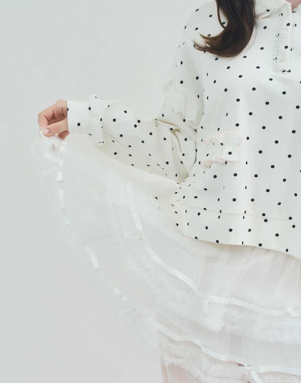 Lolime tulle layered skirt pants