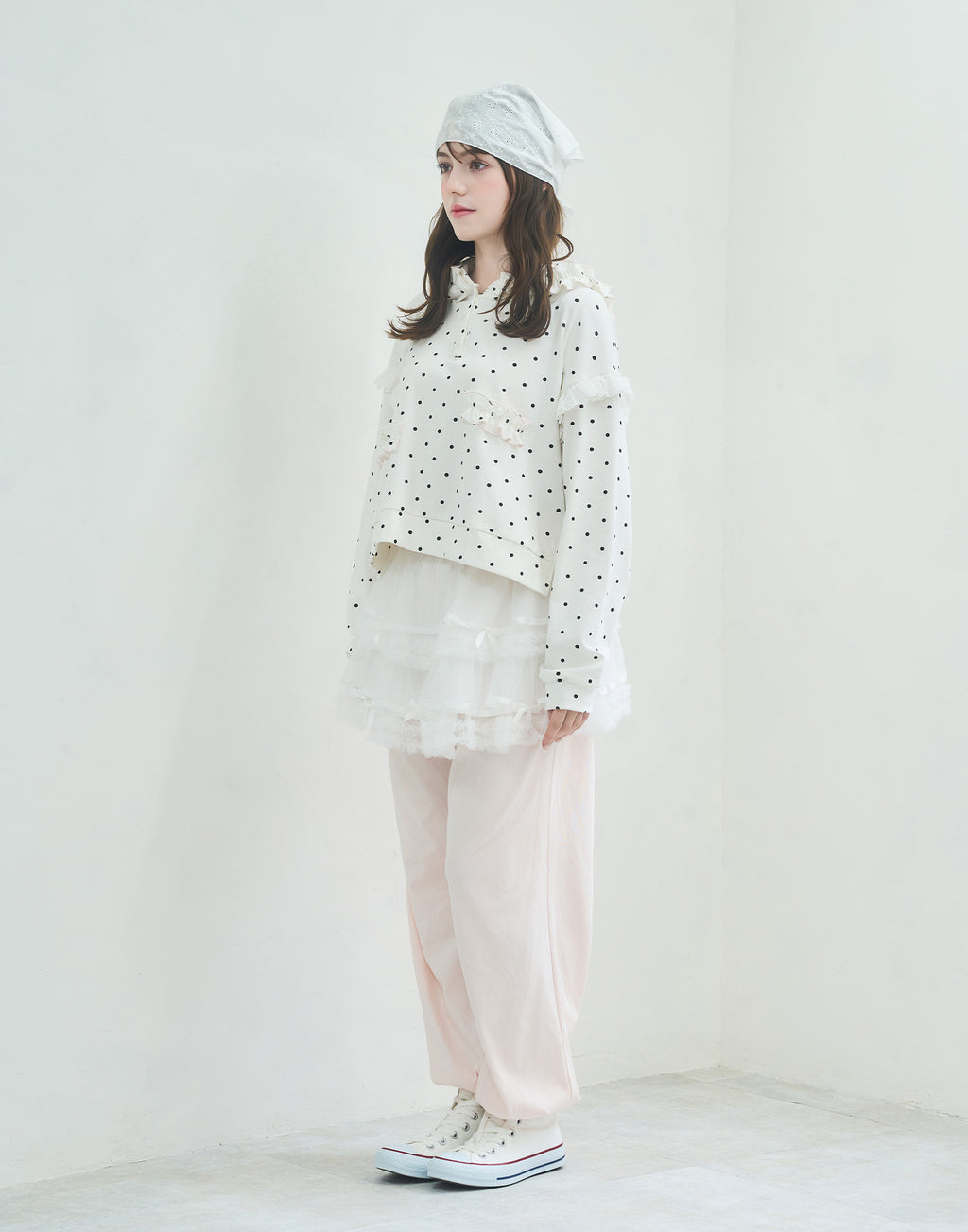 Lolime tulle layered skirt pants