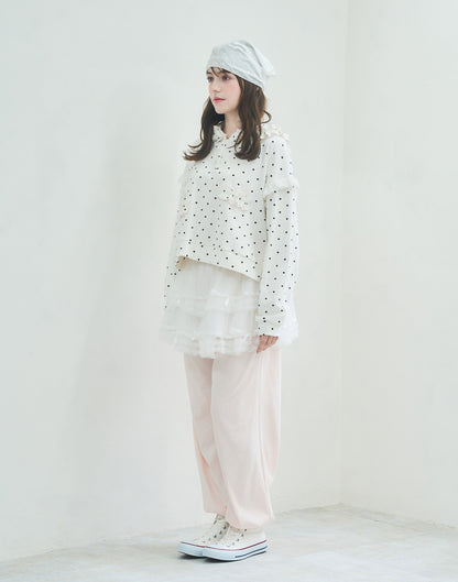 Lolime tulle layered skirt pants