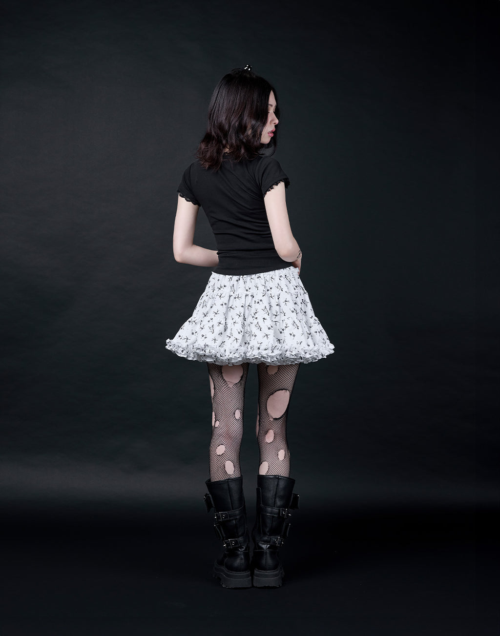 AVENCHUMU ERICO collaboration illustrated tutu skirt