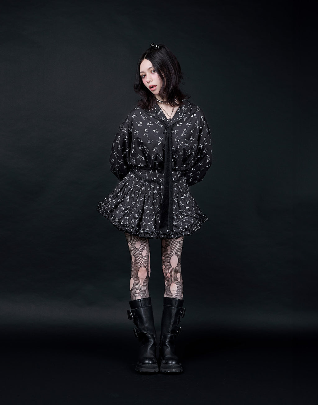 AVENCHUMU ERICO collaboration illustrated tutu skirt