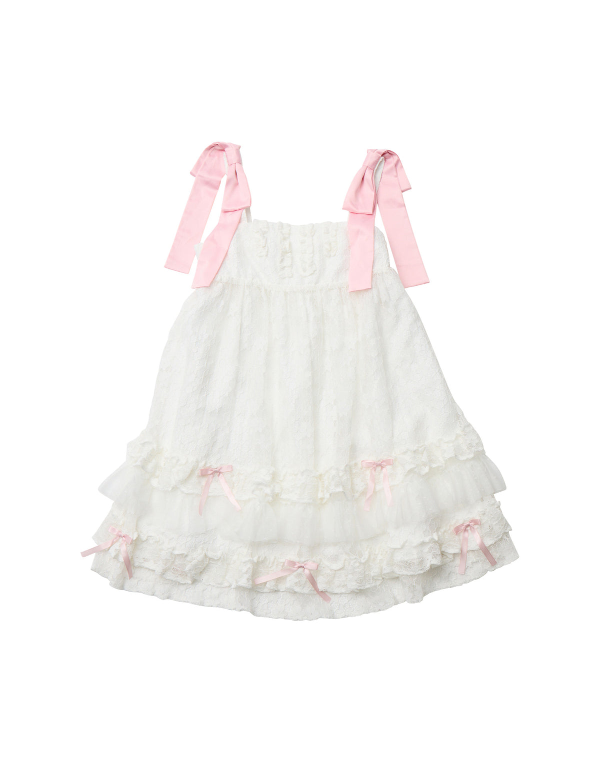 Lolime satin ribbon lace mini dress